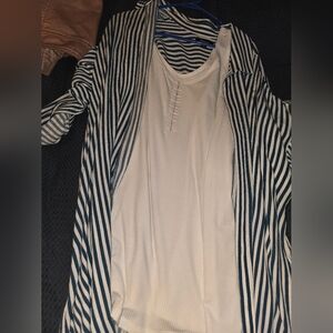Torrid Striped Cover & Tank Top
